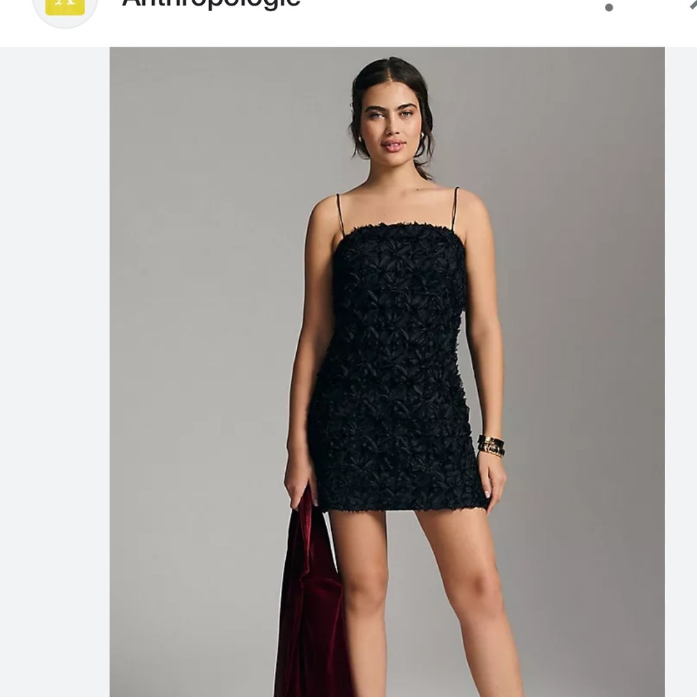 Sunday in Brooklyn Black Textured Mini Dress